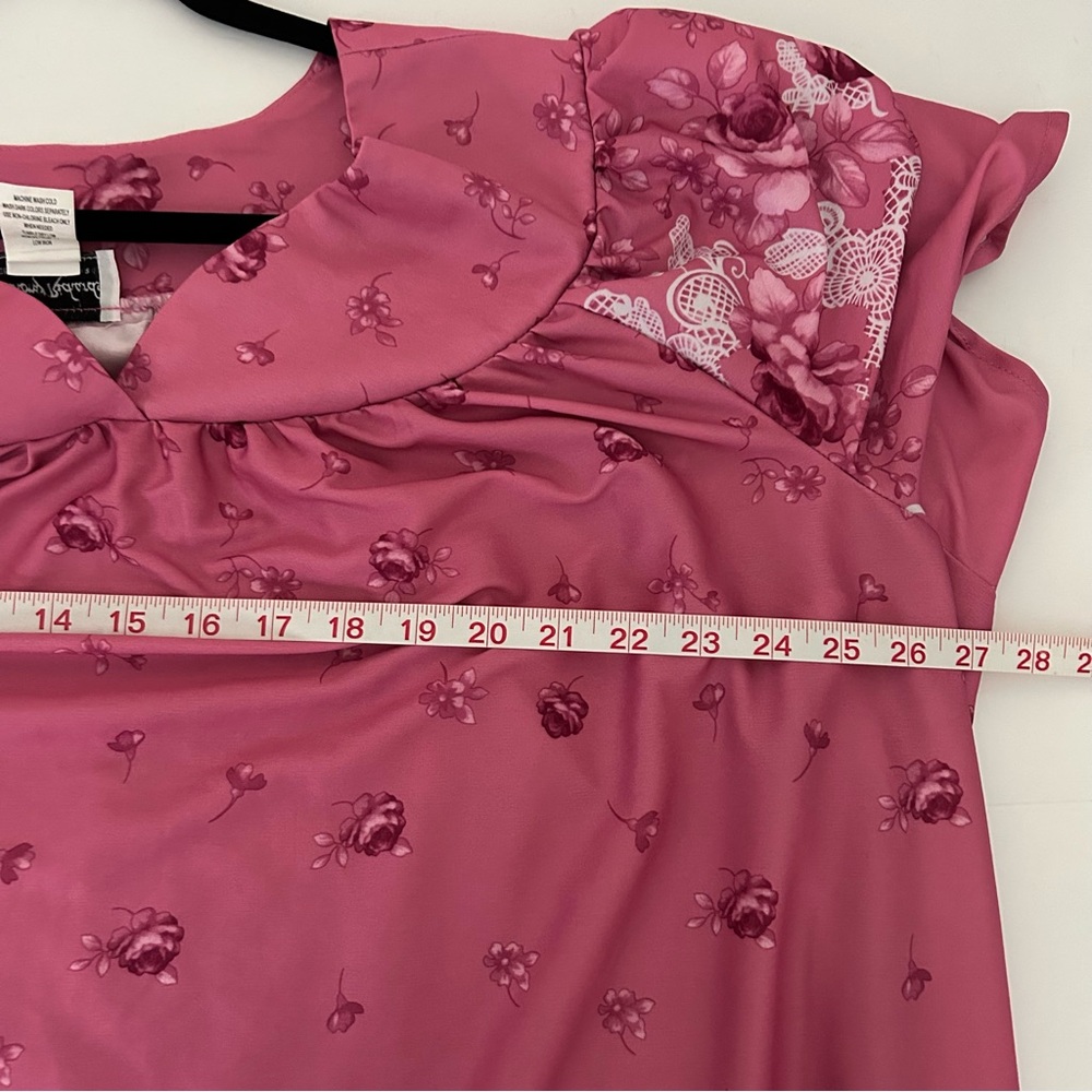 Anthony Richards Pink Floral Muumuu Housedress Lo… - image 7
